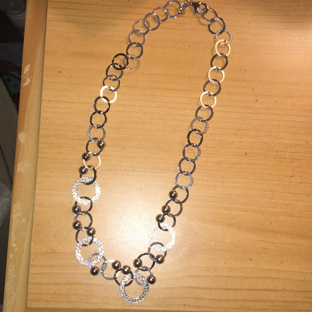 925 sterling silver circle necklace from Italy